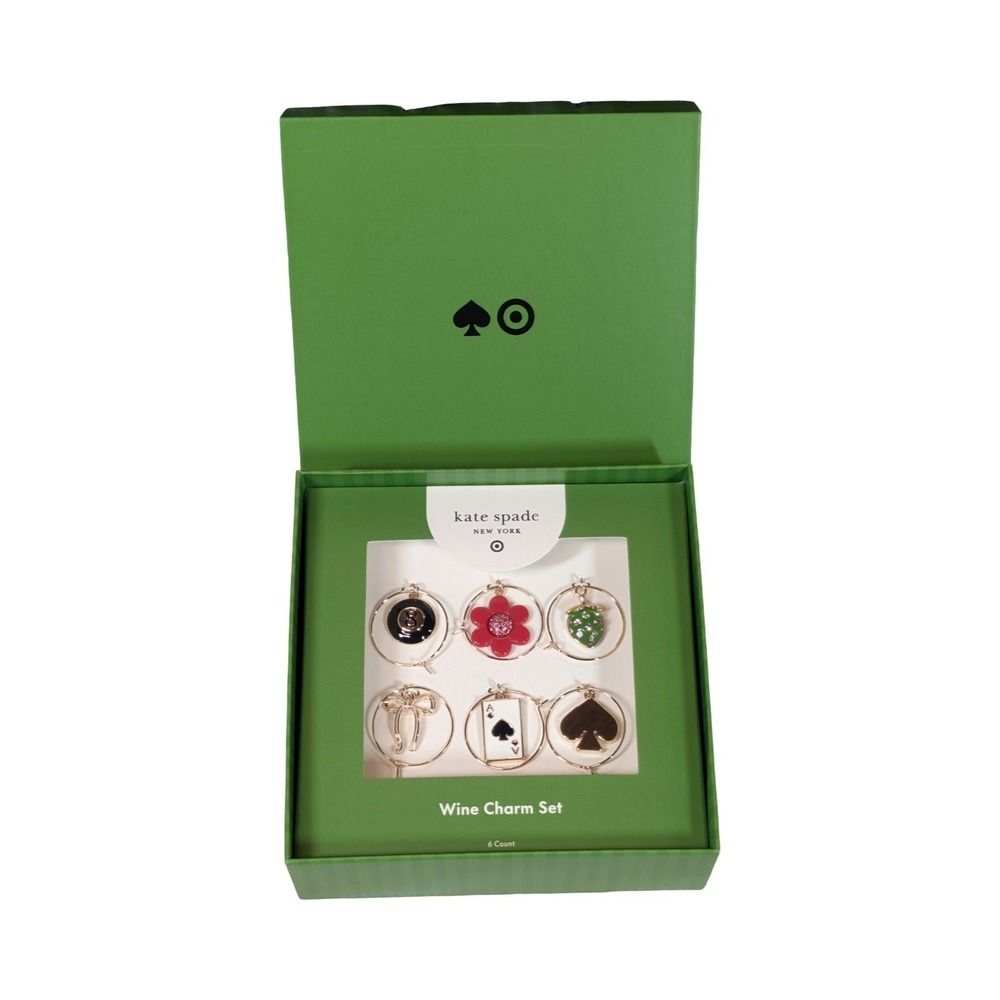 ⭐B3 Kate Spade New York x Target - Mixed Novelty WINE CHARMS Limited Edition NEW